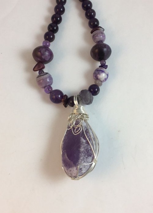 Karen Meador, Ph.D.'s Plump Stone Wrap - , Contemporary Wire Jewelry, Wire Wrapping, Wrapping, Wire Wrapping Jewelry, plump wrap